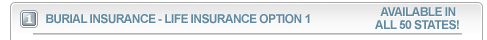 Burial insurance.