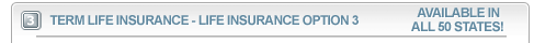 Term life insurance.